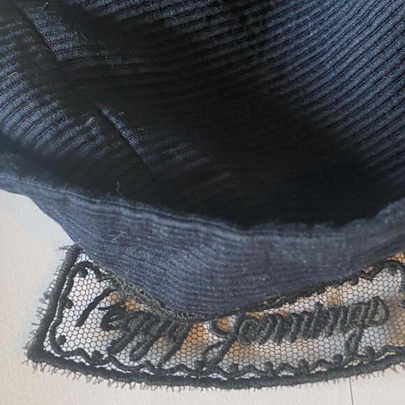 Peggy Jennings Vintage Corduroy Blue Pencil Skirt Sz 10 - Picture 13 of 13